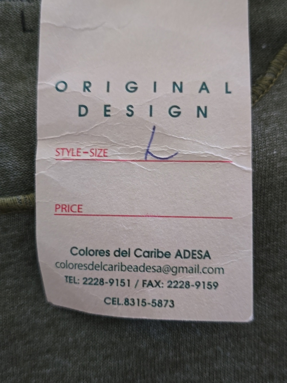 Costa Rica 'Pura Vida' Sloth Olive Green Tank Top - Picture 7 of 7